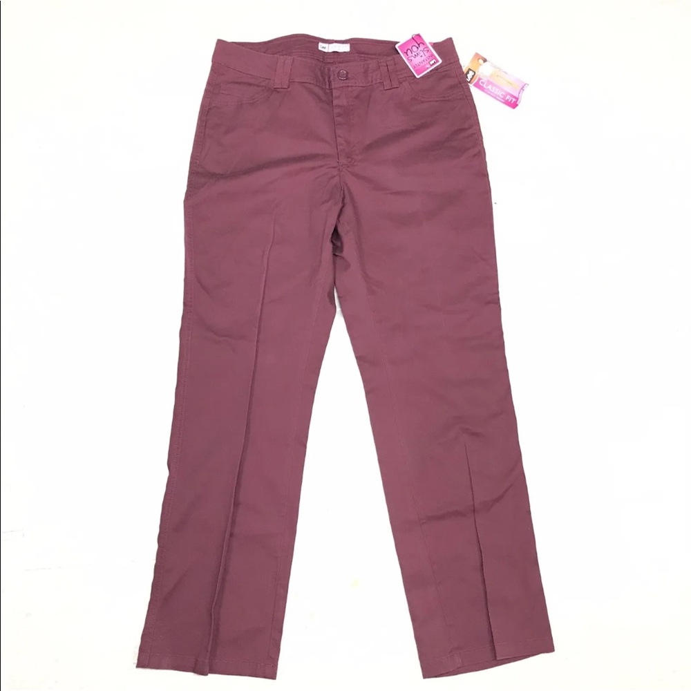 Lee Classic Fit Stretch Jeans, Burgundy